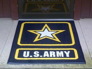 AquaFlow Pro - Custom Logo Mat - U.S. Army Front Door