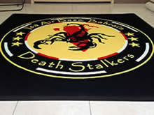 Custom Made Logo Mat Purchased On GSA Contract - ISSA Air Force Base Bahrain Death Stalkers