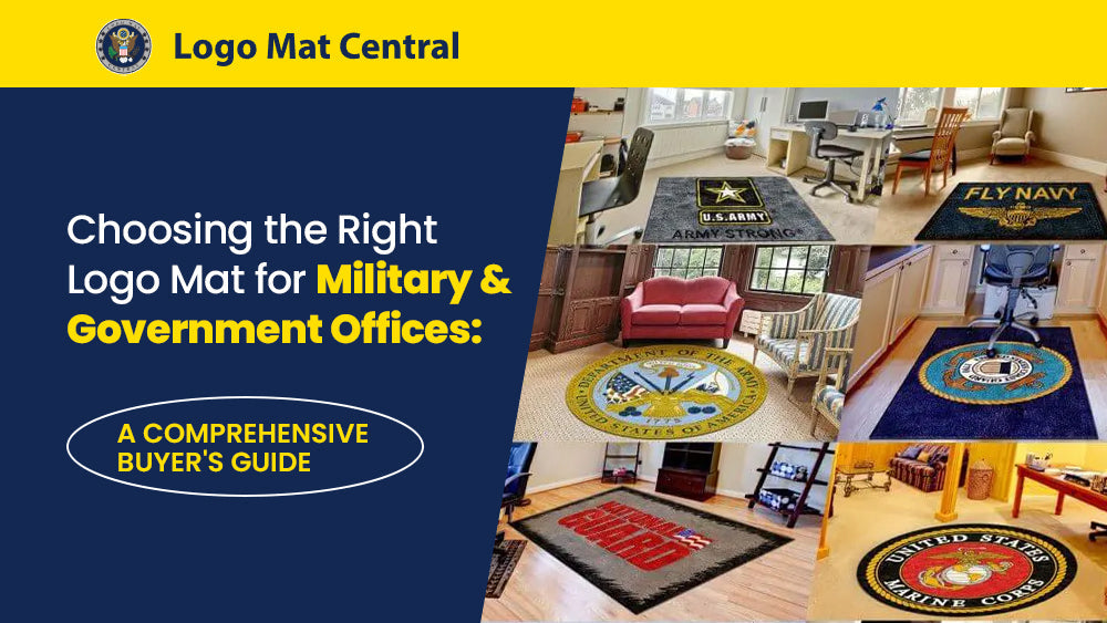 Military and government logo mats by Logo Mat Central.