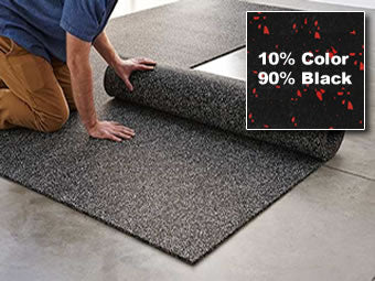 Compression King Rubber Gym Flooring - 10% Color Roll