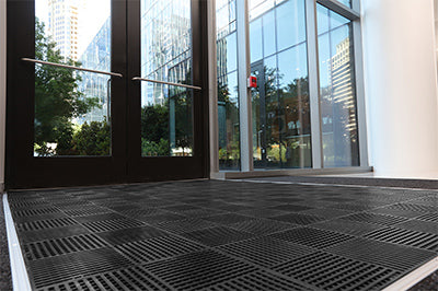 Rugged Grid Entry Mat