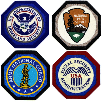 Custom Made Logo Coaster Trivets - US Government