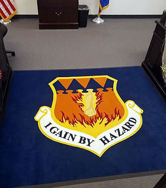 PlushTop Custom Logo Rug - 317th AirLift Wing of Dyess AFB Texas