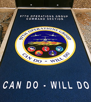 ToughTop Photo Inset Custom Logo Mat - 97th Operations Group Command