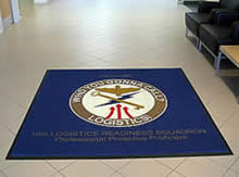 Custom Made Logo Mat Purchased On GSA Contract - 10th Logistics And Readiness Squadron US Air Force Academy Colorado Springs Colorado