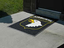 Custom Made Logo Mat Purchased On GSA Contract - 101st Airborne Division Fort Bragg North Carolina
