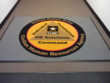 Custom Made Logo Mat Purchased On GSA Contract - Aberdeen Proving Grounds