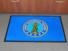 Custom Made Logo Mat Purchased On GSA Contract - Army National Guard Teaneck Arsenal Bergenfield New Jersey