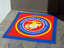 Custom Made Logo Mat Purchased On GSA Contract - MArine Corps Base Quantico Viginia