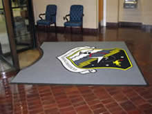 Custom Made Logo Mat Purchased On GSA Contract - Wargaming Institute Maxwell Air Force Base Little Rock Arkansas