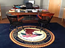 Custom Made Logo Mat Purchased On GSA Contract - United States Attorneys Office Portland Maine