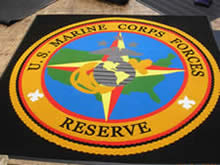 Custom Made Logo Mat Purchased On GSA Contract - United States Marine Corps Forces New Orleans Louisiana
