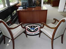 Custom Made Logo Mat Purchased On GSA Contract - Department Of Homeland Security Los Angeles California