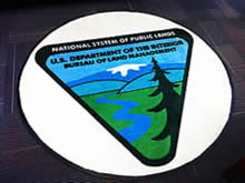 Custom Made Logo Mat Purchased On GSA Contract - United States Bureau Of Land Management Oregon Washington Region