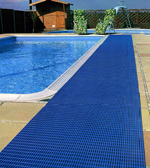 Safety Grid Sport - Wet Area Traction Mat - Indoor Outdoor Drainage Matting - Pool Area