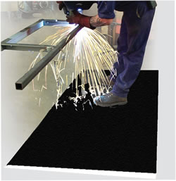 AirLift Plus with Spark Sheild - Welding Safe Commercial Industrial Antifatigue Traction Mat - Image Closeup