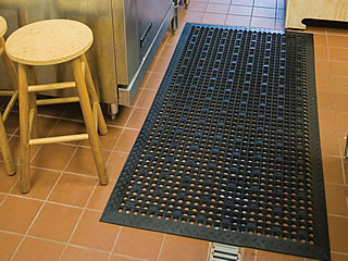 Slip resistant shop mat