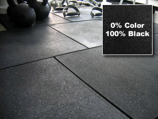 Compression King Rubber Gym Flooring - Black Tiles
