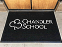Custom Made AquaFlow Logo Mat Chandler School of Pasadena California