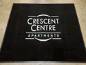 Custom Made Flocked Logo Mat Crescent Center Apartments of Louisville Kentucky