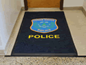 Custom Made Graphics Inset Logo Mat Police Department of Cedar Grove New Jersey 01