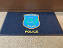 Custom Made Graphics Inset Logo Mat Police Department of Cedar Grove New Jersey 02