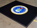 Custom Made Graphics Inset Logo Mat US Air Force of Joint Base McGuire Dix Lakehurst New Jersey