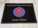 Custom Made Graphics Inset Logo Mat US Army Louisiana National Guard of Camp Villere Louisiana