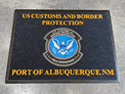 Custom Made Graphics Inset Logo Mat US Customs And Border Protection of Albuquerque New Mexico 02