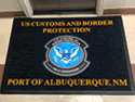 Custom Made Graphics Inset Logo Mat US Customs And Border Protection of Albuquerque New Mexico