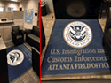 Custom Made Graphics Inset Logo Mat US Department of Homeland Security US Citizenship and Immigration Enforcement of Atlanta Georgia