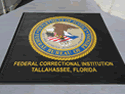 Custom Made Graphics Inset Logo Mat US Department of Justice FDC Tallahassee Florida