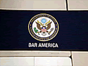 Custom Made Graphics Inset Logo Mat US Department of State DAR America of Casablanca Morocco