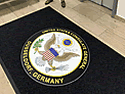 Custom Made Graphics Inset Logo Mat US Department of State US Consulate General Dusseldorf Germany