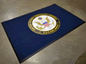 Custom Made Graphics Inset Logo Mat US Department of State US Consulate General of Casablanca Morrocco