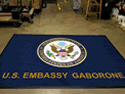 Custom Made Graphics Inset Logo Mat US Department of State US Embassy Gabarone Botswana 03