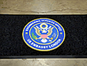 Custom Made Graphics Inset Logo Mat US Department of State US Embassy of London England