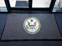 Custom Made Graphics Inset Logo Mat US Department of State US Embassy of Port Moresby Papua New Guinea 01