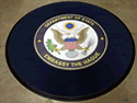 Custom Made Graphics Inset Logo Mat US Department of State US Embassy of The Hague Netherlands