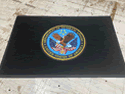Custom Made Graphics Inset Logo Mat US Department of Veterans Affairs Camp Butler National Cemetery of Springfield Illinois 03