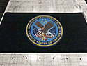 Custom Made Graphics Inset Logo Mat US Department of Veterans Affairs of Sacremento California
