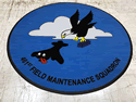 Custom Made High Definition Logo Rug US Air Force 461 MXS of Robins AFB Georgia