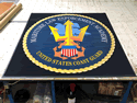 Custom Made High Definition Logo Rug US Coast Guard Maritime Law Enforcement of Charleston South Carolina