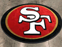 Custom Made Logo Rug National Football League San Fransisco 49ers of Santa Clara California