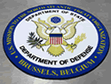 Custom Made Logo Rug US Department of Defense NATO Mission of Brussels Belgium