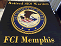 Custom Made Logo Rug US Department of Justice FCI Memphis of Memphis Tennessee