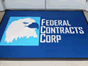 Custom Made Super Vinyl Logo Mat Federal Contracts Corp of Tampa Florida 01