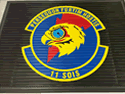 Custom Made Super Vinyl Logo Mat US Air Force 11th Intelligence Squadron of Hurlburt Field Florida