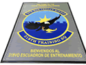 Custom Made Super Vinyl Logo Mat US Air Force 318th Training Squadron of Lackland Air Force Base Texas