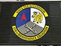 Custom Made Super Vinyl Logo Mat US Air Force 419th Maintenance Squadron of Hill Air Force Base Utah